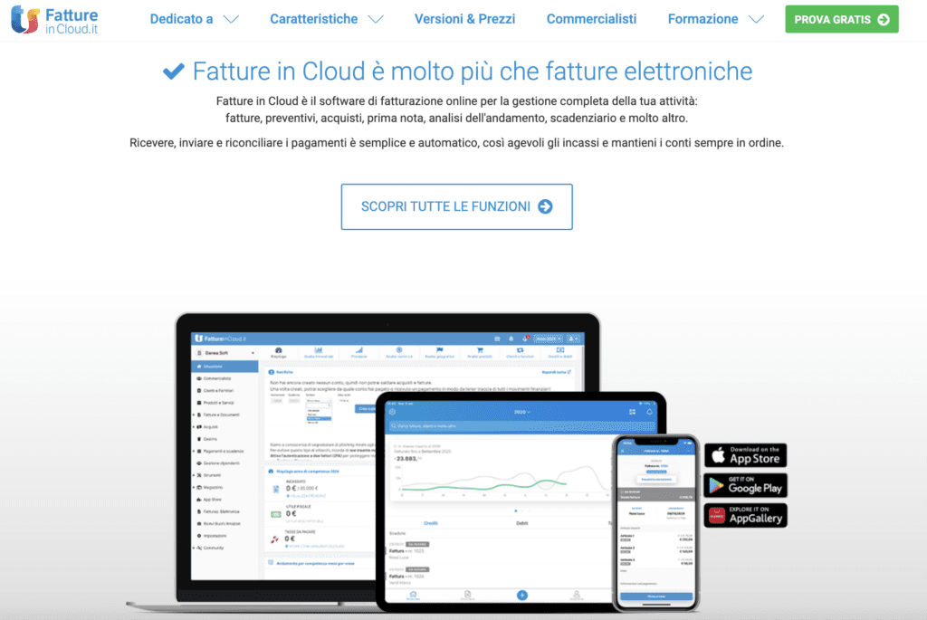 Le 22+ Migliori Alternative a FatturaPRO Per La Fatturazione Elettronica (2026) 2 Software Di Fatturazione di Fatture In Cloud