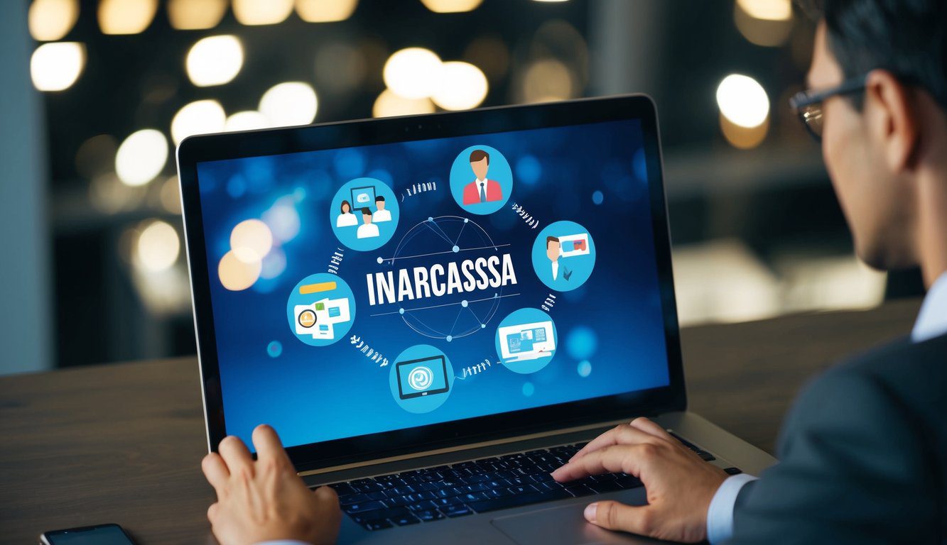 Inarcassa: Cos'è, Come Funziona, Soggetti Obbligati, Iscrizione, Servizi, Contributi, Durc e Pensione (2026) 10 Una persona che utilizza un laptop per comunicare con Inarcassa attraverso vari canali e metodi.