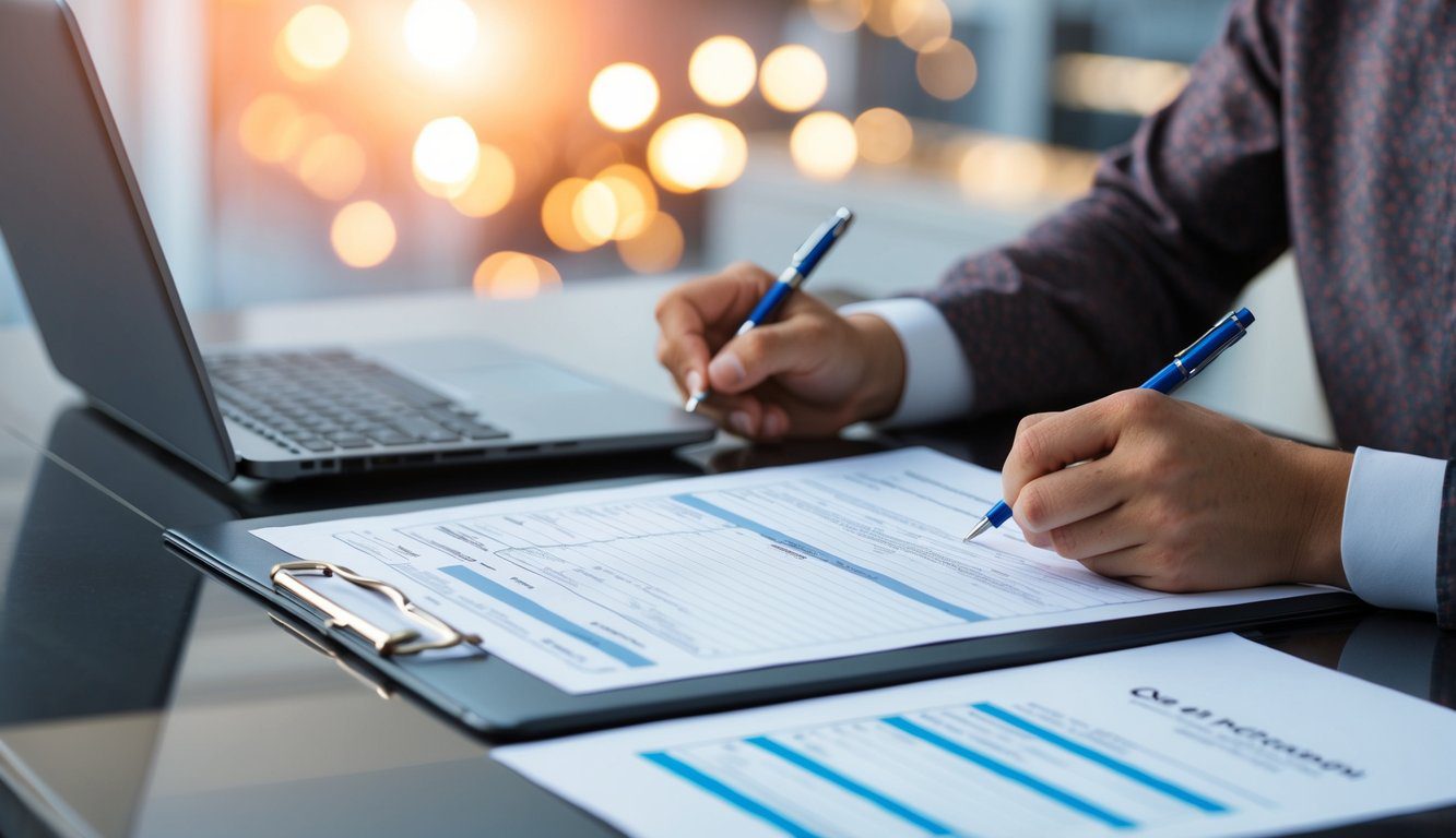 ENPAV: Cos'è, Come Funziona, Soggetti Obbligati, Iscrizione, Servizi, Contributi e Pensione (2026) 3 Una persona a una scrivania che compila documenti per la registrazione all'ENPAV