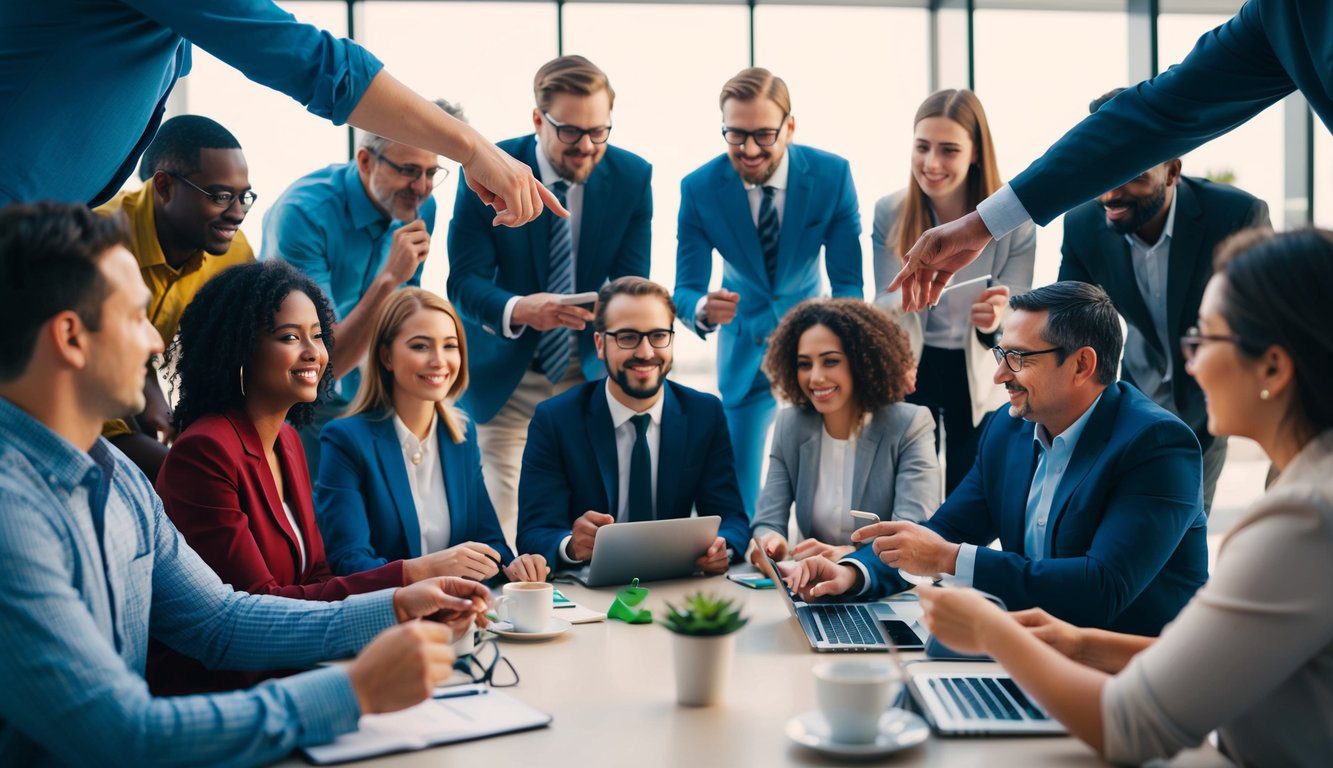 Tipi Di Società Di Persone: Quali Sono e Quale Scegliere? (2026) 7 Un gruppo eterogeneo di persone che si impegnano in varie attività, rappresentando diversi tipi di partenariati e collaborazioni