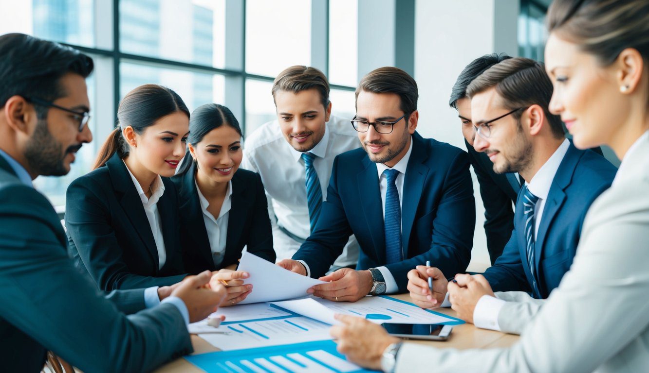 ENPACL: Cos'è, Come Funziona, Soggetti Obbligati, Iscrizione, Servizi, Contributi e Pensione (2026) 2 Un gruppo di professionisti si riunisce attorno a un tavolo, discutendo e pianificando il processo di registrazione per l'ENPACL.