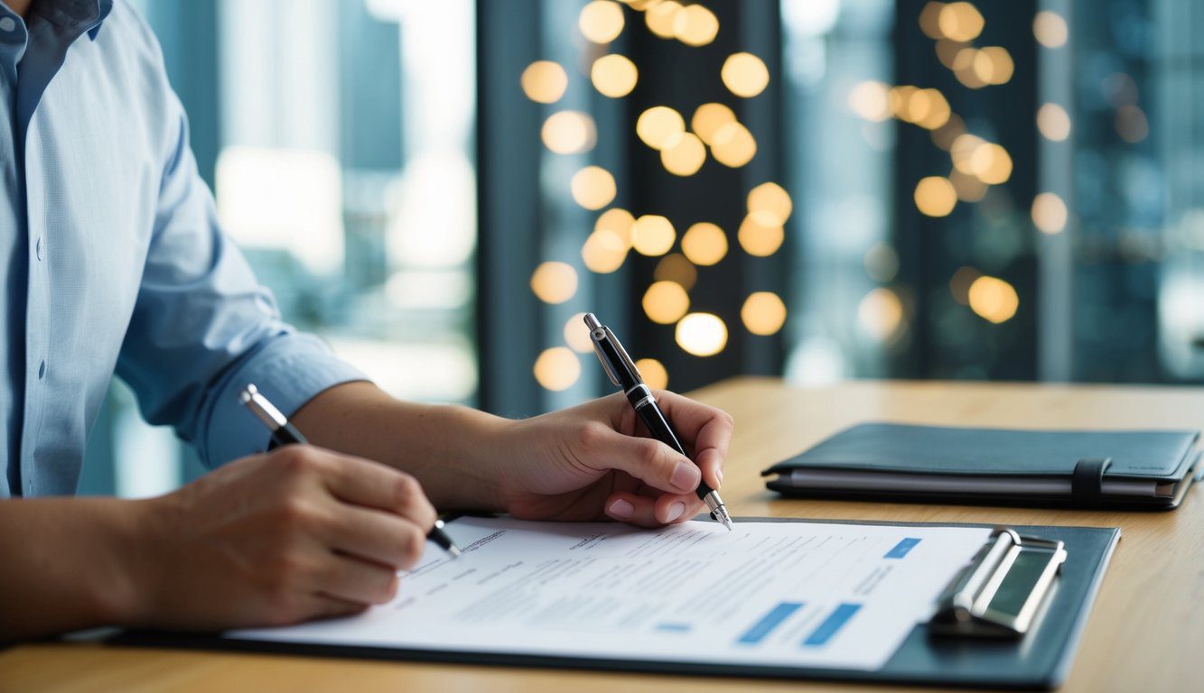 INPGI: Cos'è, Come Funziona, Soggetti Obbligati, Iscrizione, Servizi, Contributi e Pensione (2026) 3 Una persona che compila documenti a una scrivania con una penna e un documento