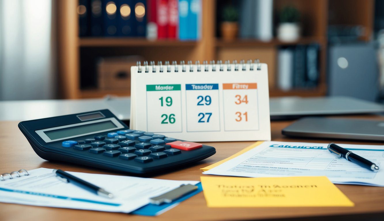 EPAP: Cos’è, Come Funziona, Soggetti Obbligati, Iscrizione, Servizi, Contributi e Pensione (2026) 2 Una scrivania con una calcolatrice, moduli fiscali e un calendario che mostra le scadenze