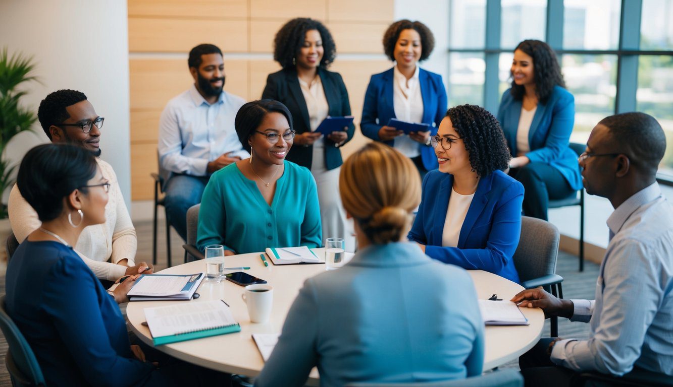 EPAP: Cos’è, Come Funziona, Soggetti Obbligati, Iscrizione, Servizi, Contributi e Pensione (2026) 4 Un gruppo di persone che riceve vari servizi presso un centro EPAP, tra cui consulenze, gruppi di supporto e laboratori educativi.