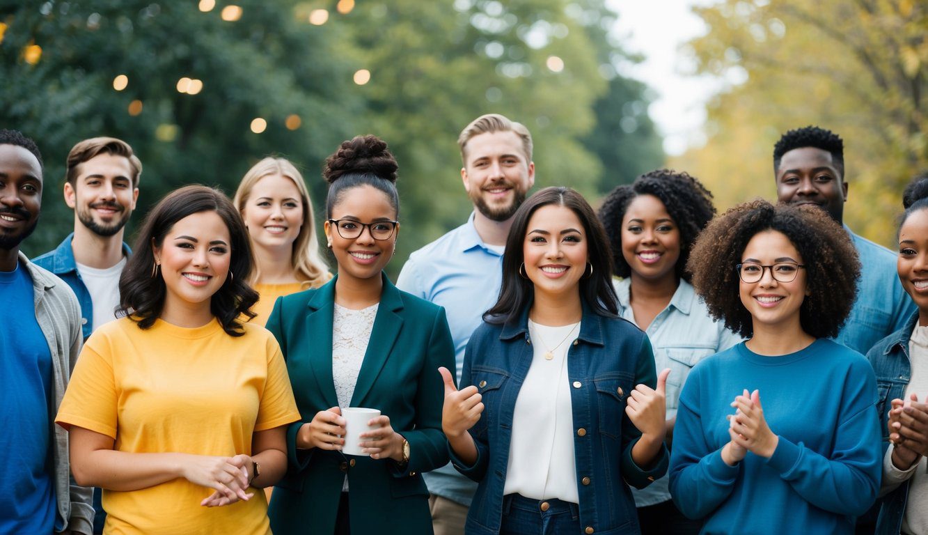 Un gruppo di individui diversi impegnati in varie attività, come il volontariato, la raccolta fondi e eventi comunitari, per sostenere diverse cause e organizzazioni.